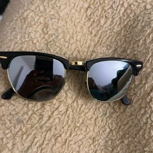 Ray Ban Clubmaster mirror tent sunglasses